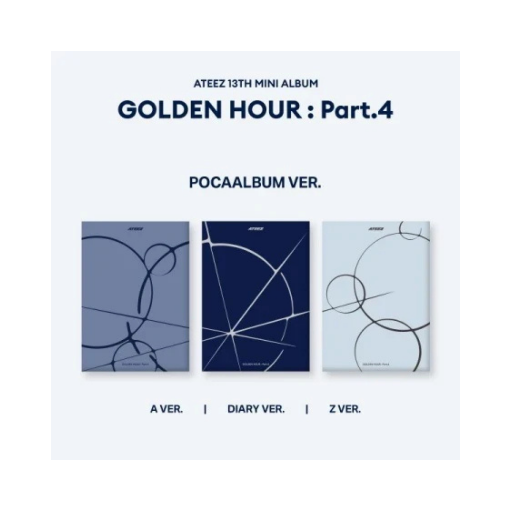 ATEEZ - GOLDEN HOUR : Part.4 , (Pocaalbum Ver.)