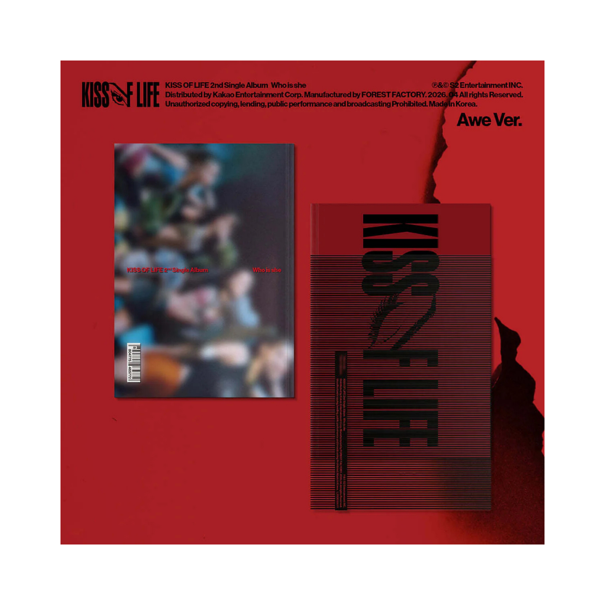 KISS OF LIFE - 2nd Single Album (Who is she) Awe Ver.