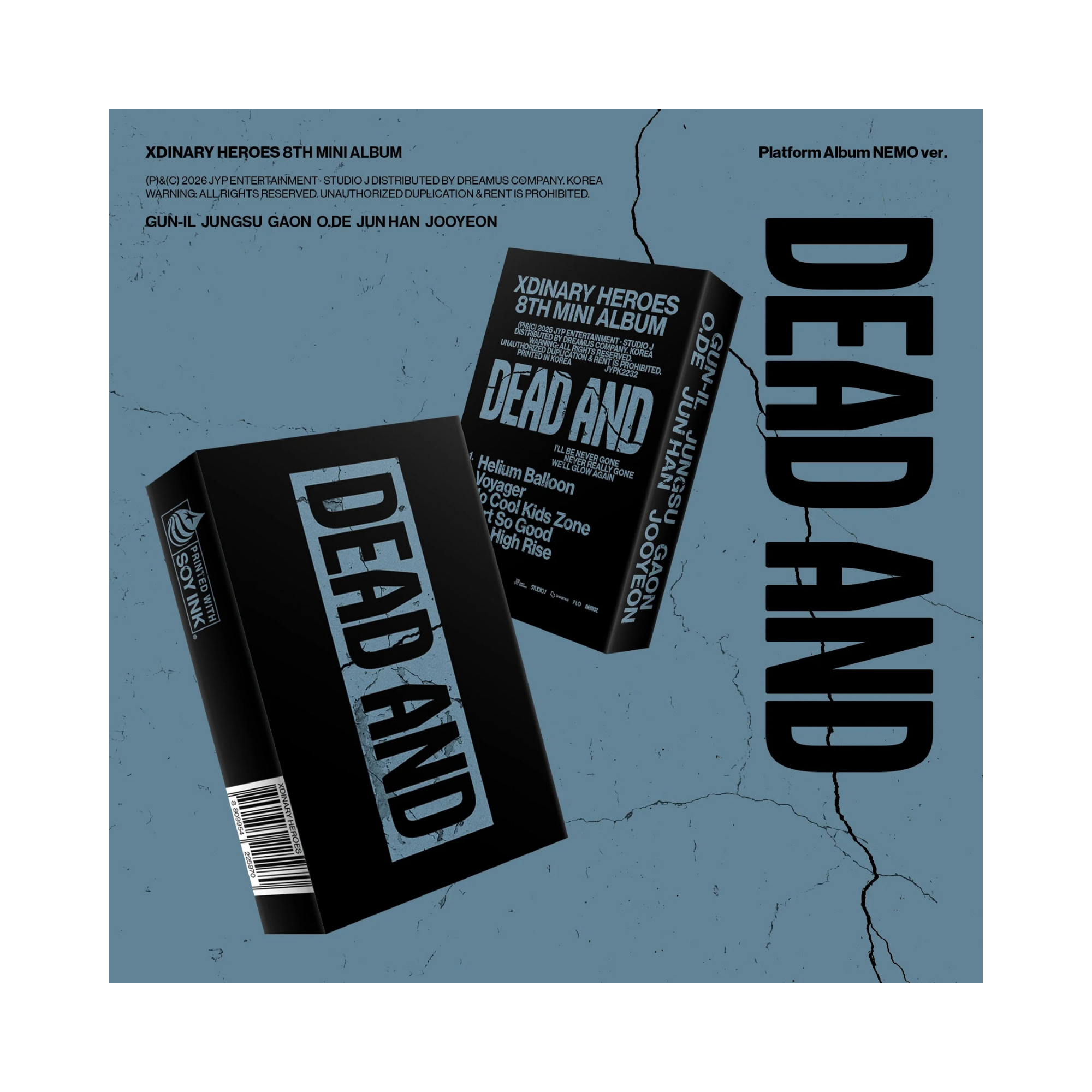 Xdinary-Heroes - 8th Mini Album (DEAD AND) Platform Album NEMO Ver.