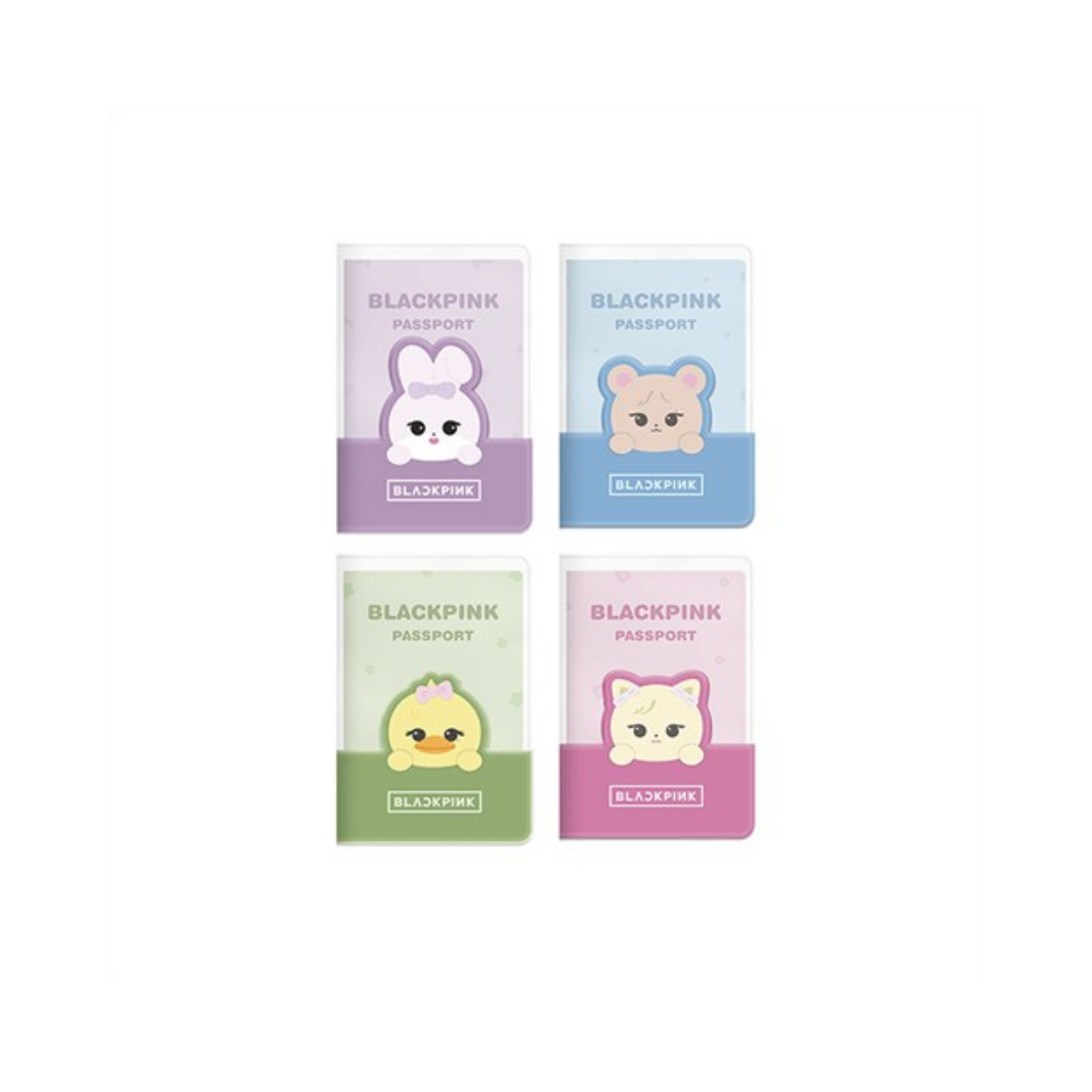BLACKPINK BPPOPUP Character Passport Custom Kit – SOOYA / GOMDEUKI / ROSIE / PPEU