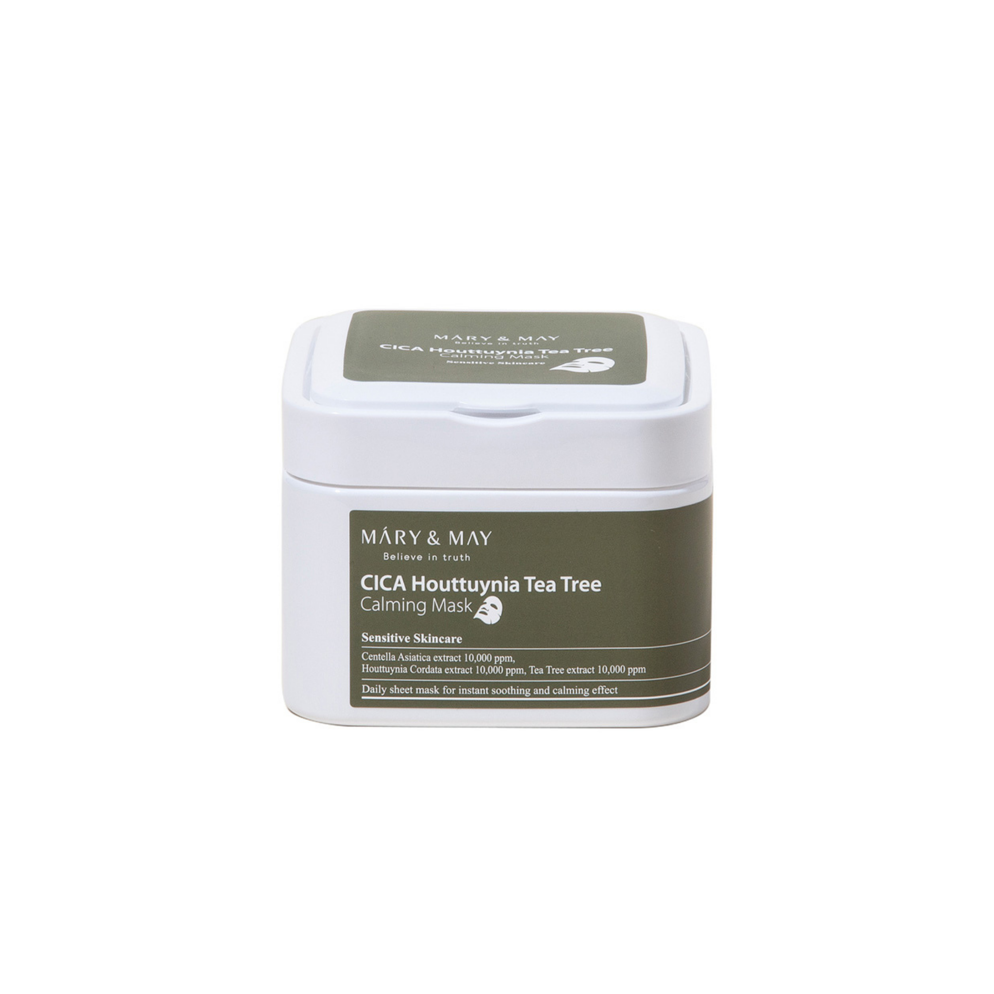 Mary&May CICA Houttuynia Tea Tree Calming Mask (30ea / 400g)