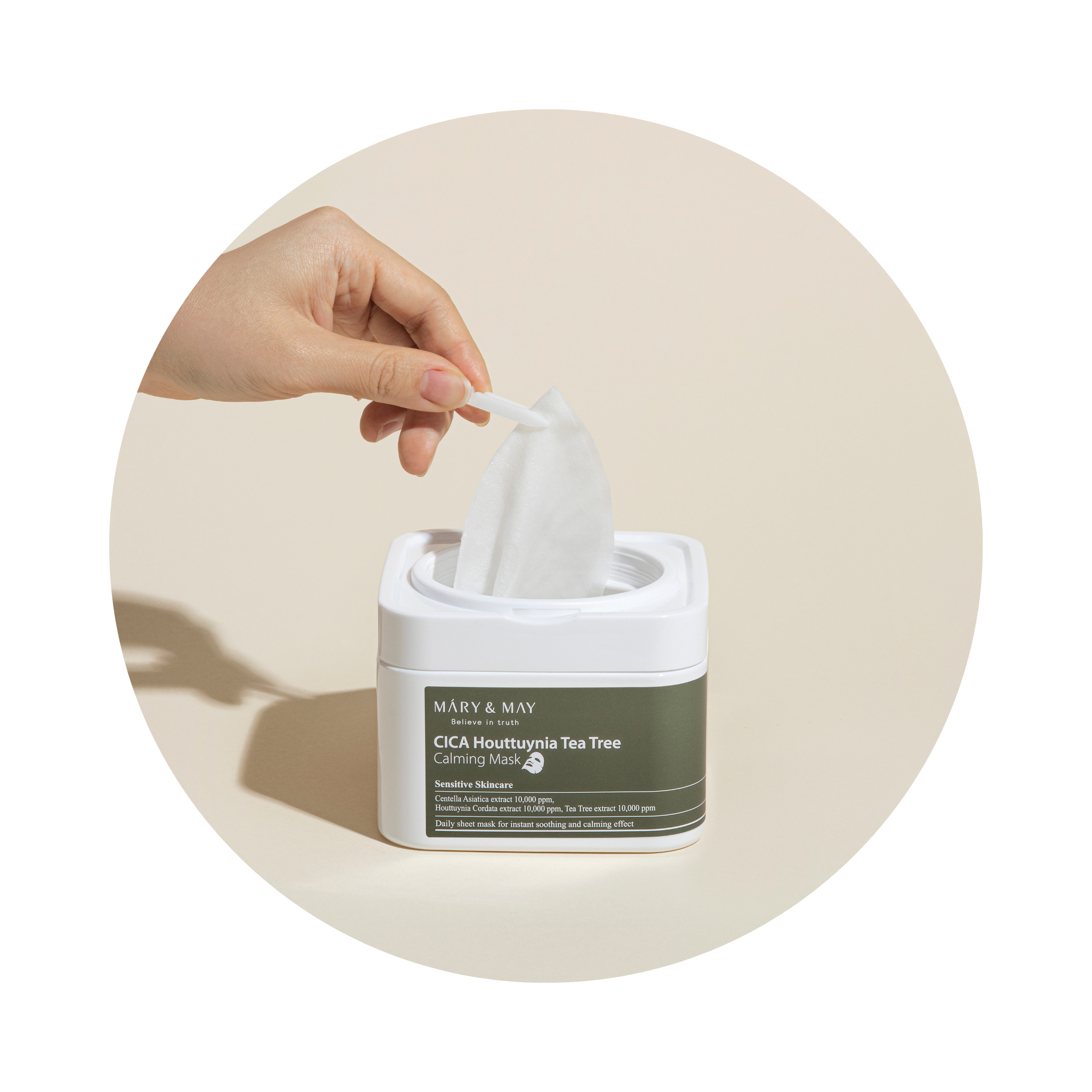 Mary&May CICA Houttuynia Tea Tree Calming Mask (30ea / 400g)