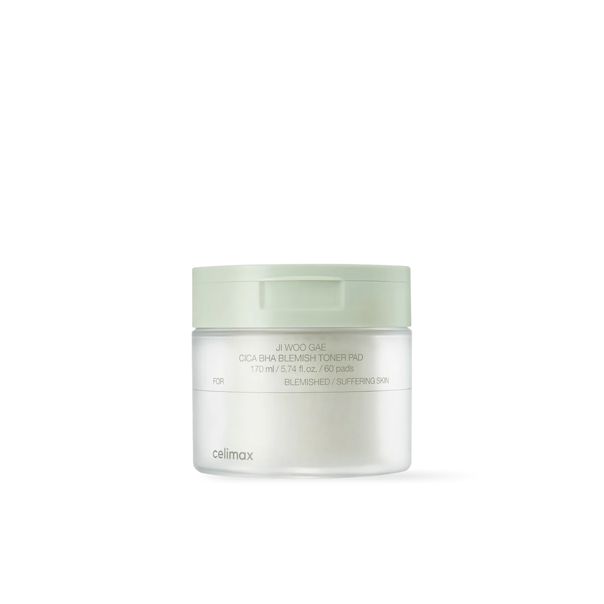Celimax Ji Woo Gae Cica BHA Blemish Toner Pad - 60 Pads