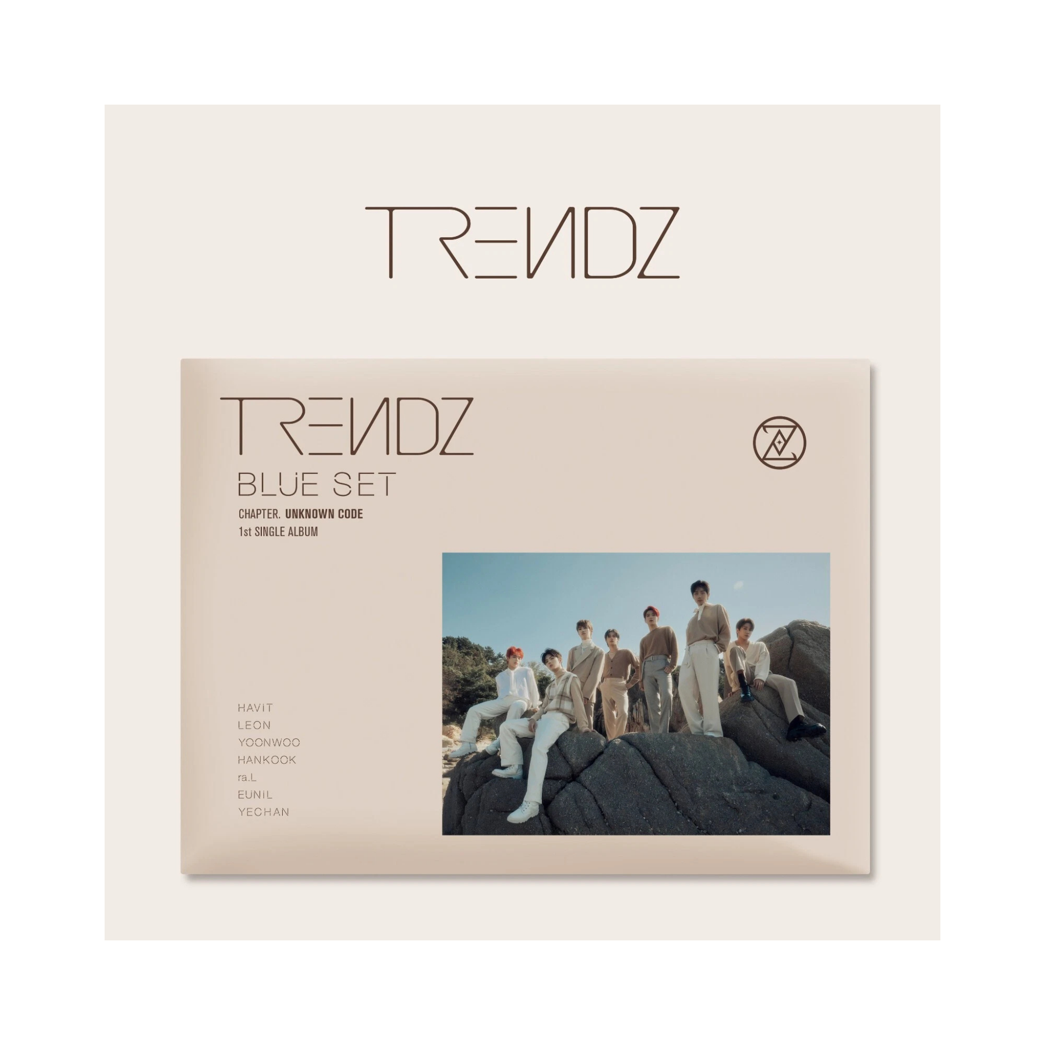 TRENDZ – BLUE SET Chapter. UNKNOWN CODE, 1st Single Album