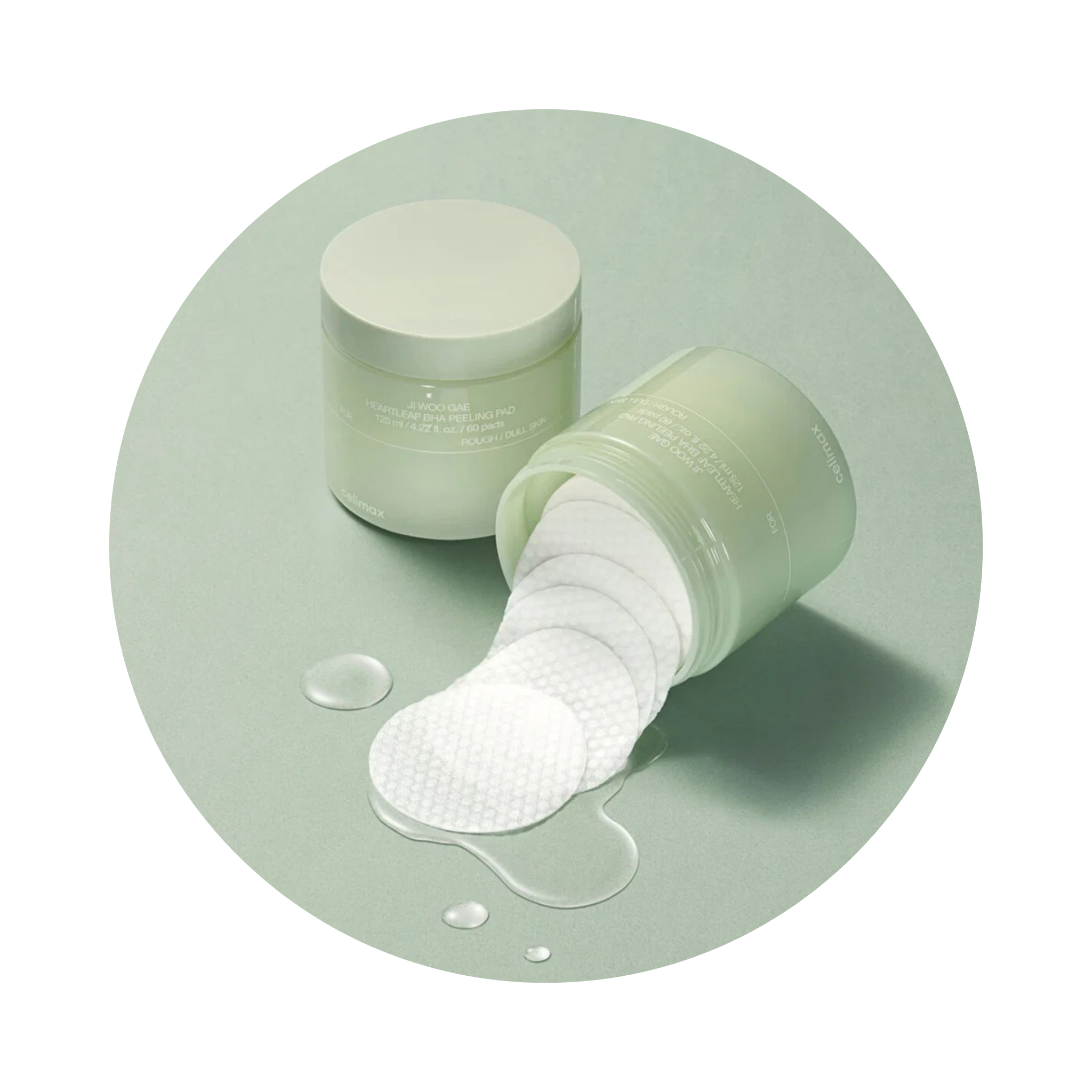 Celimax Ji Woo Gae Heartleaf BHA Peeling Pad - 60 Pads